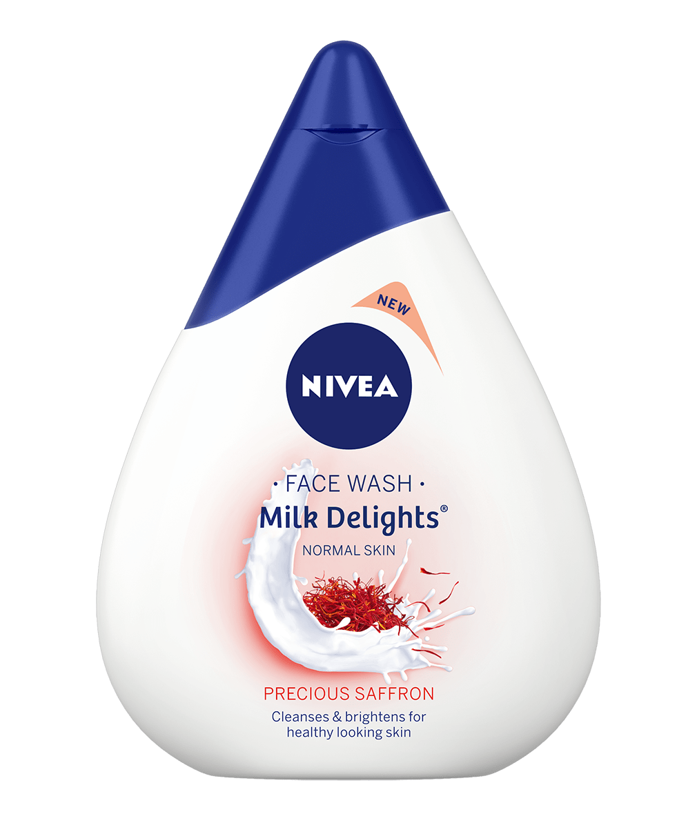 NIVEA Milk Delights - Face wash for women with Precious Saffron